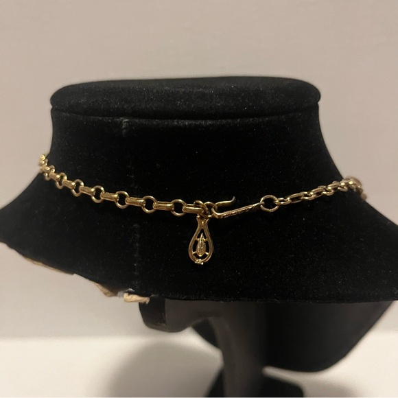 Vintage Signed Coro Gold Tone Link Necklace With Hook Clasp - Picture 3 of 7
